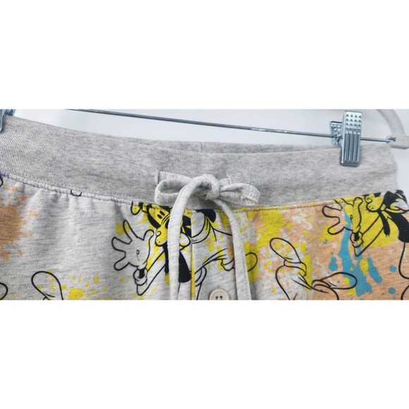 Disney Parks Goofy Grey Paint Splatter Pants Bottoms Joggers XS Oversized - Picture 4 of 6